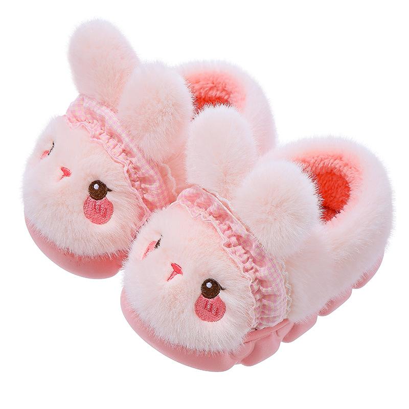 Children's Slip-on Shoes - Girls' Anti-slip Padded Thick-soled Baby Cotton Shoes