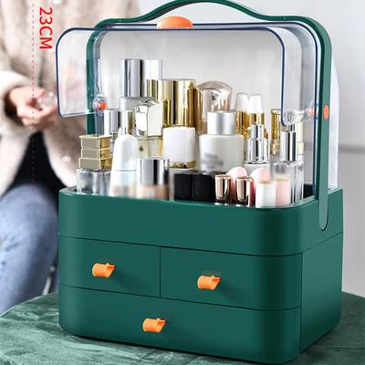 Cosmetics Storage Box Dust-Proof Desktop Makeup Organizer With Drawer For Skin Care Products Household Storage Box Shelf