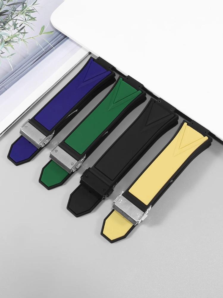 Armband für HUBLOT BIG BANG Sang Bleu Serie Silikon Herren Armband Kette Gummi Armband 29mm*17mm