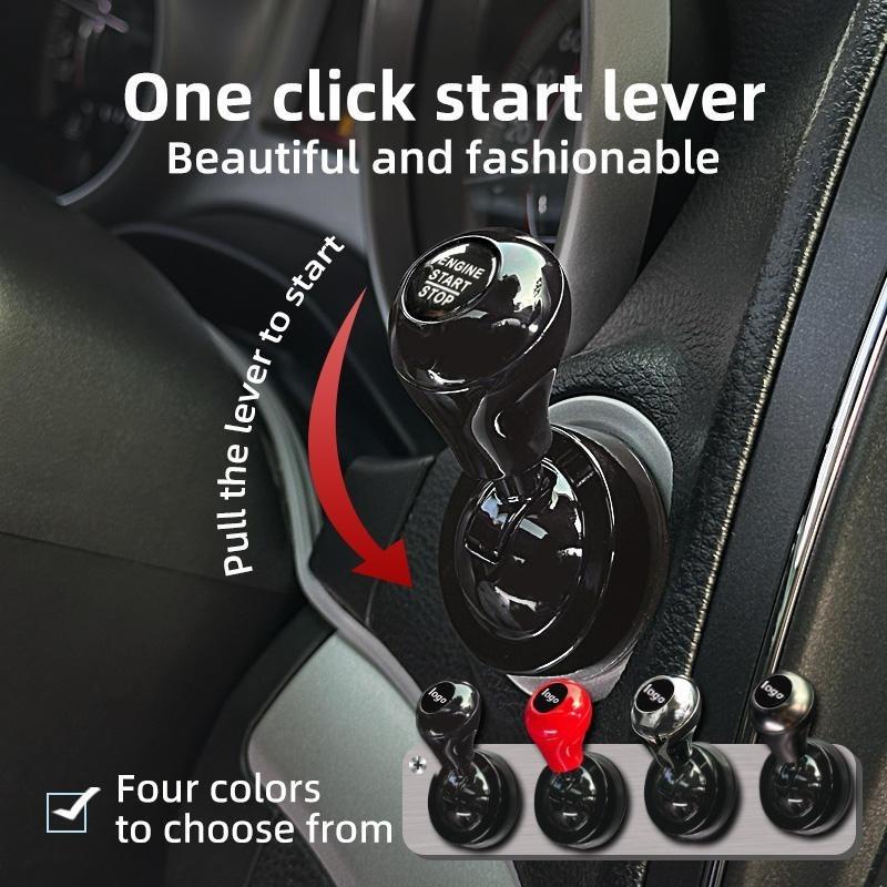 Automotive One Touch Start Button Push To Start Rocker Lever Retro Joystick Decoration Car Interior Accessories Gift