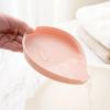3 Colors Leaf Shape Soap Holder Non Slip Box Toilet Shower Tray Rack Toilet Laundry Soap Rack Tray for Basin