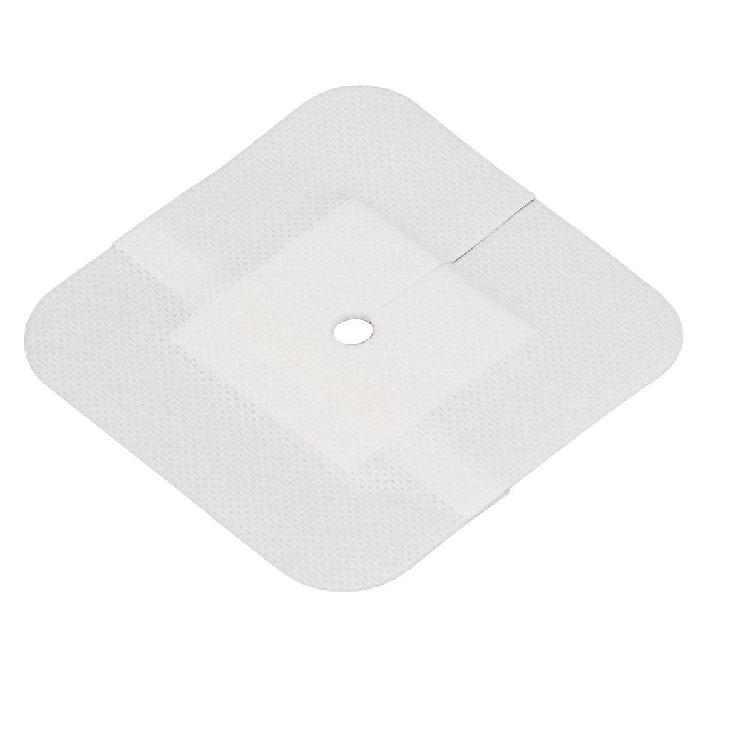 20 Sheets Split Drain Adhesive Bandage T Incision Non Woven Fabrics Feeding Tube Pad for Home and Hospital