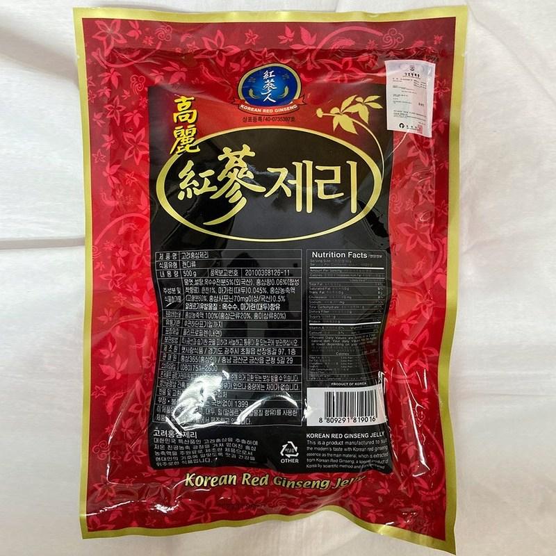 Red Ginseng Jelly 500g, 3 Bags, 500g, 3 Pieces