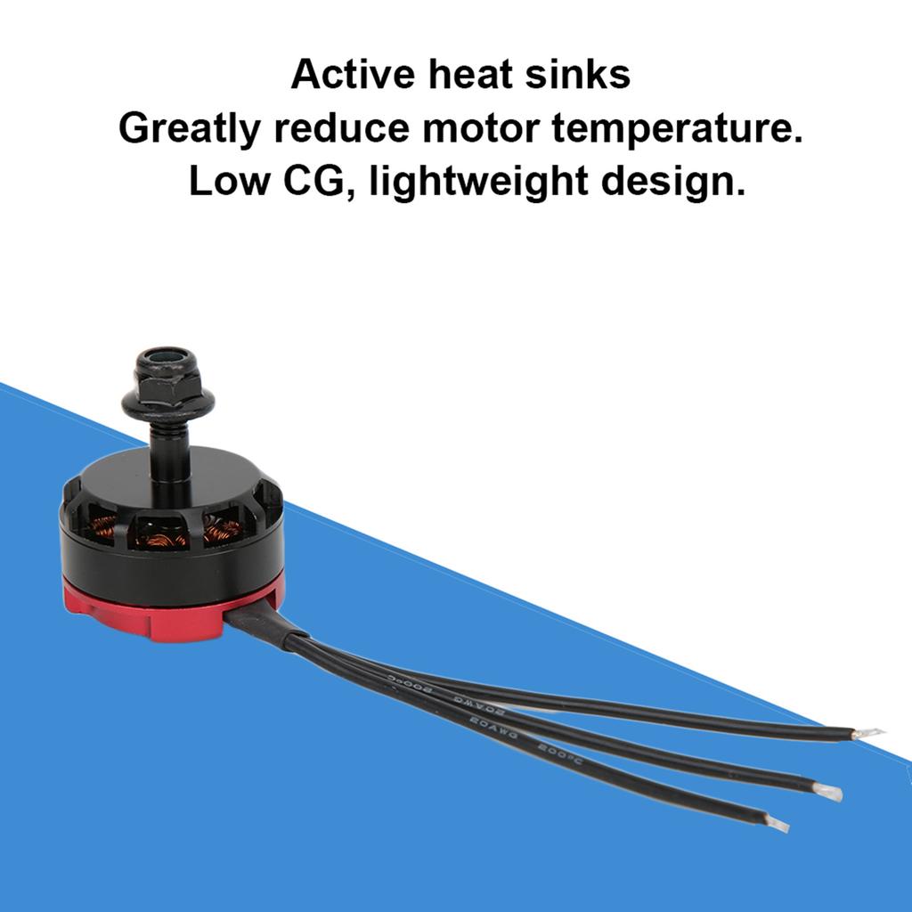 KSX3567 RS2205 2300KV 2205 CCW Brushless Motor Quad Drive Motor for FPV Racing MulticopterRed