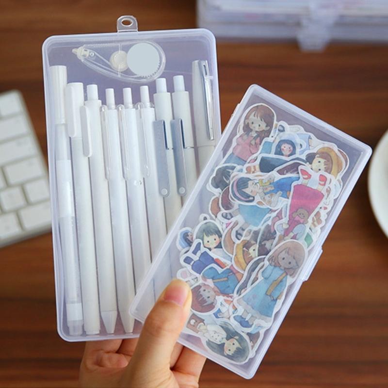 Multifunctional Storage Organizers Sticker Holders Sorting Box Sticker Storage Box Small Plastic Storage Container