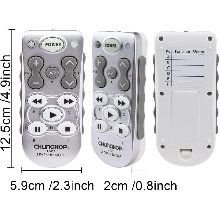 CHUNGHOP L102 Learning Remote Control Use for TV/SAT/DVD/CBL/CD/DVB-T for Samsung LG Sony Philips Copy