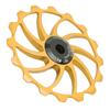 MEIJUN 16T Bicycle Rear Derailleur MTB Road Bikes Ceramic Bearing Pulley Guide Wheel PartsGold