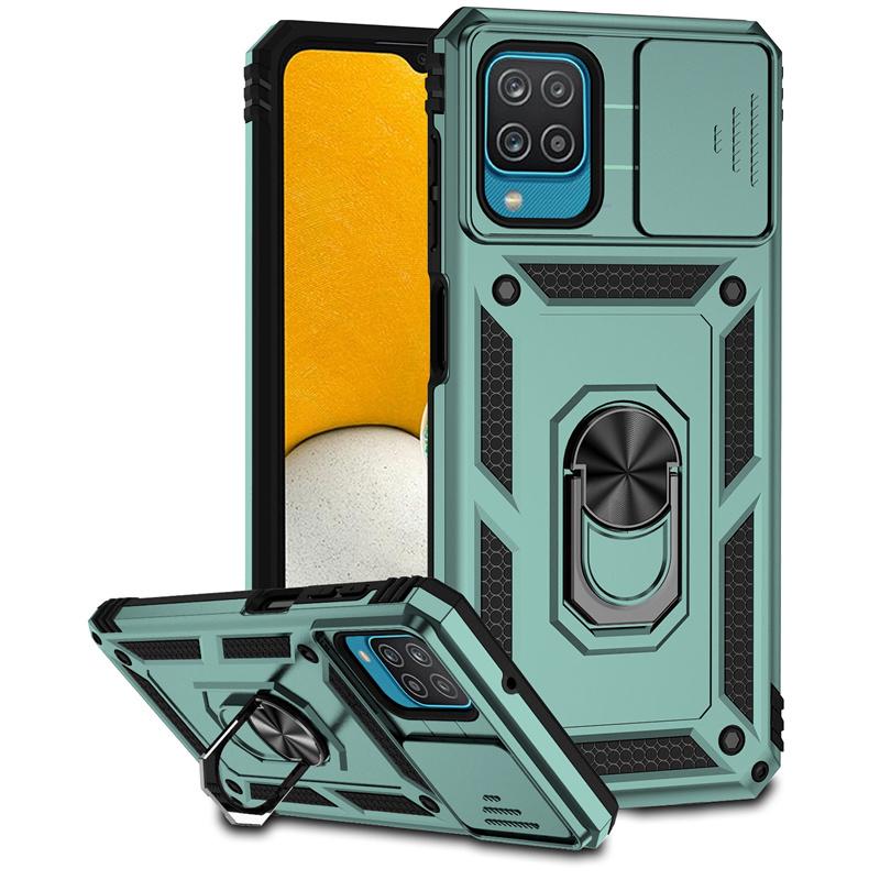 Armor Slide Camera Case For Samsung Galaxy A12 A22 A32 A52 A72 M33 M53 M23 Magnet Holder Ring Cover For GalaxyA52S  A 32 Funda