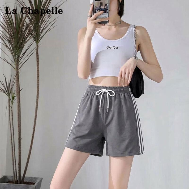 La Chapelle Women s High-Waist A-Line Wide-Leg Summer Sport Shorts S