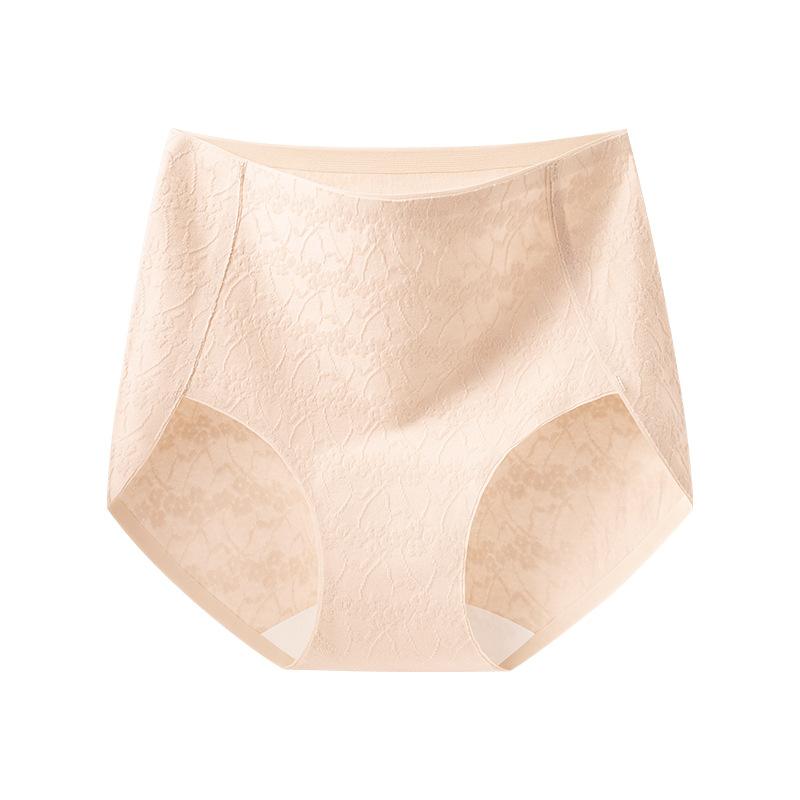 Women's Spring and Autumn New Year Wedding Pure Cotton Red 10A Antibacterial Crotch Non-mark High Waist Underwear