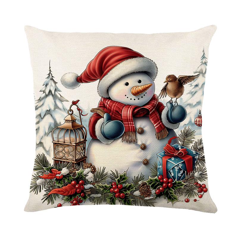 Pillow Cover Decorative Oil Painting Style Realistic Sofa Cushion Cover Bedroom Pillow Cover