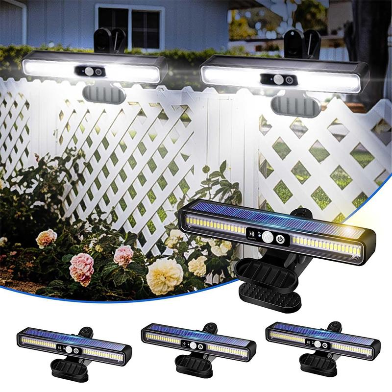 Clip On Solar Motion Lights Outdoor Waterproof,Solar Fence Lights Outside with 36 LEDs, Portable Solar Powered Security Light