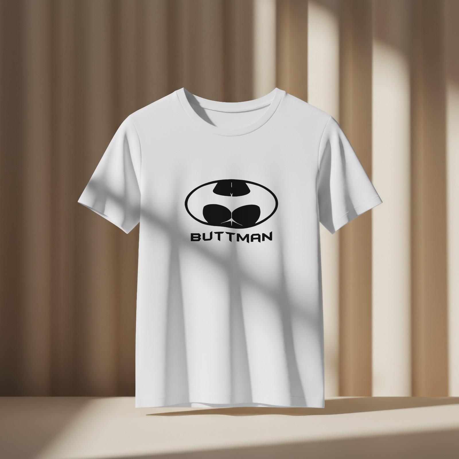 BUTTMAN Tshirt Funny Parody Novelty Top Superhero Comics Joke Tee 121 3XL