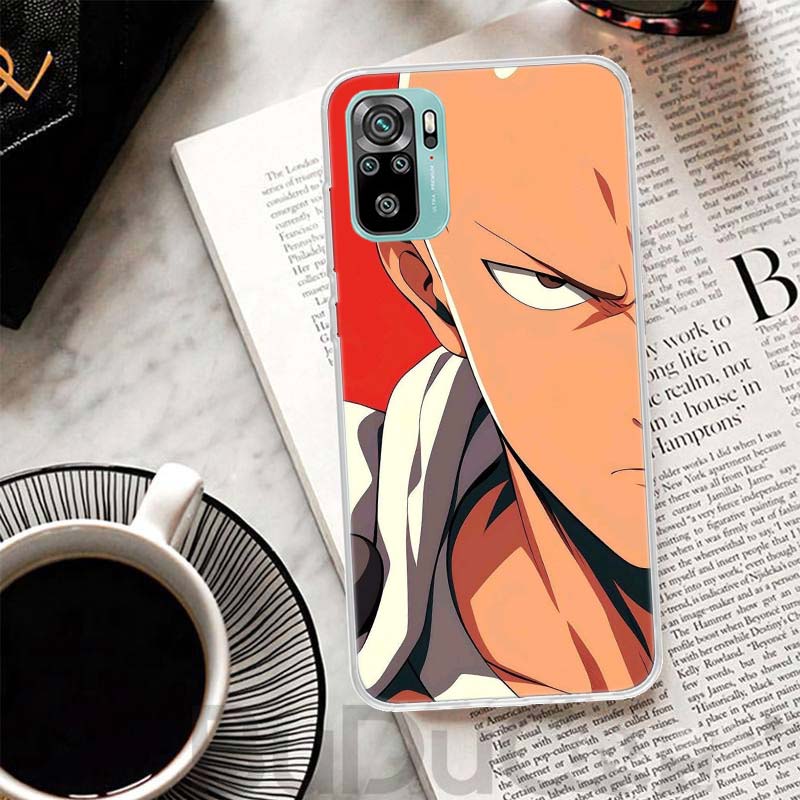 One P-Punch-Man Saitama King Cover For Xiaomi Redmi Note 14 13 12S 12 11 Pro Plus Phone Case 11S 10S 10 11E 11T + 9S 9 Print Coq