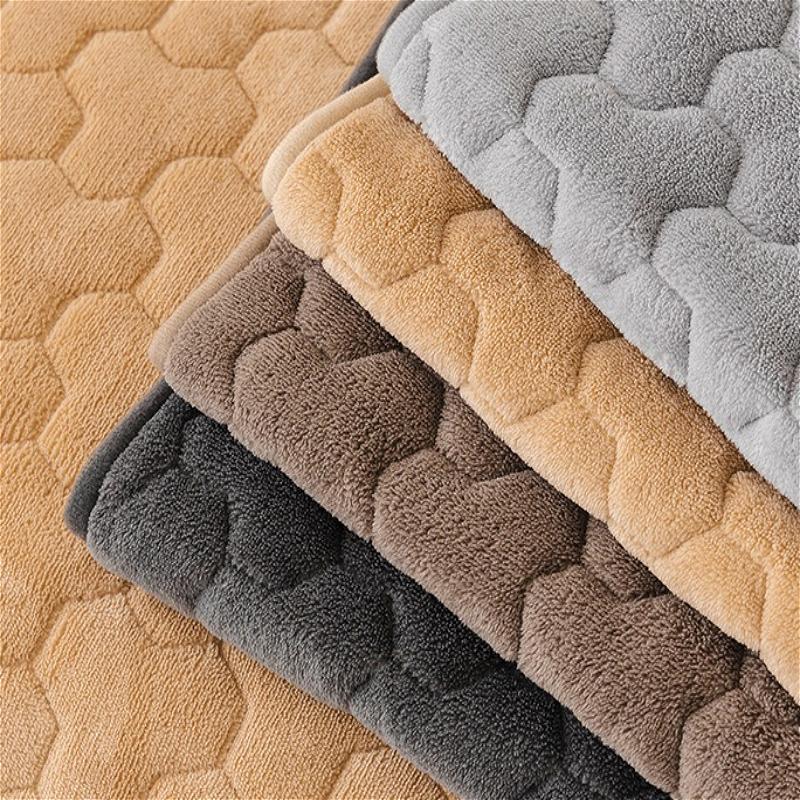 2026 New 1pc Flannel Sofa Cushion, Thickened Warm Plush Non-slip Seat Pads, Protective Throw Cover for Leather Sofa