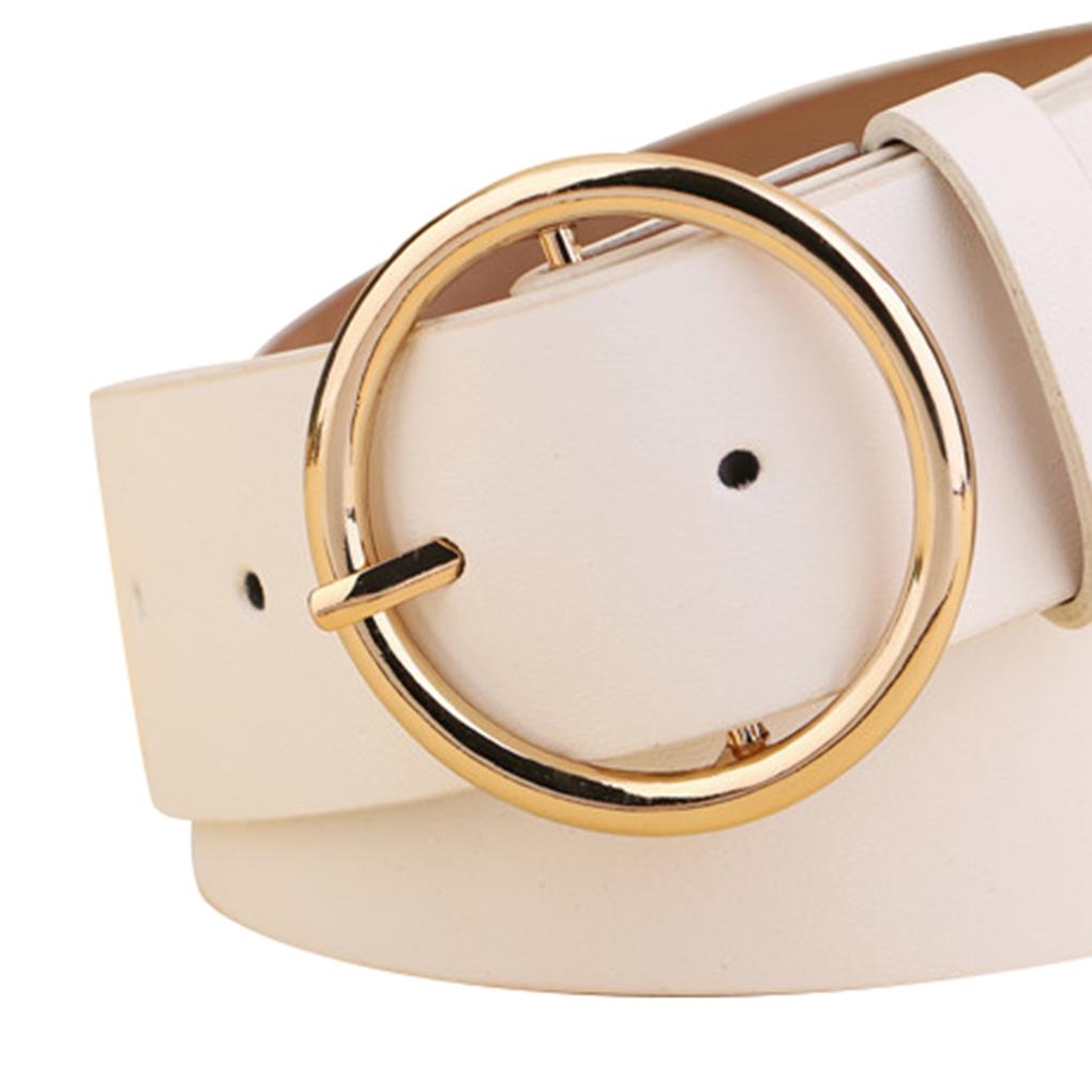 PU Leather Buckle Vintage Decorative Casual Tighten All-Match Lightweight Long Women Belt