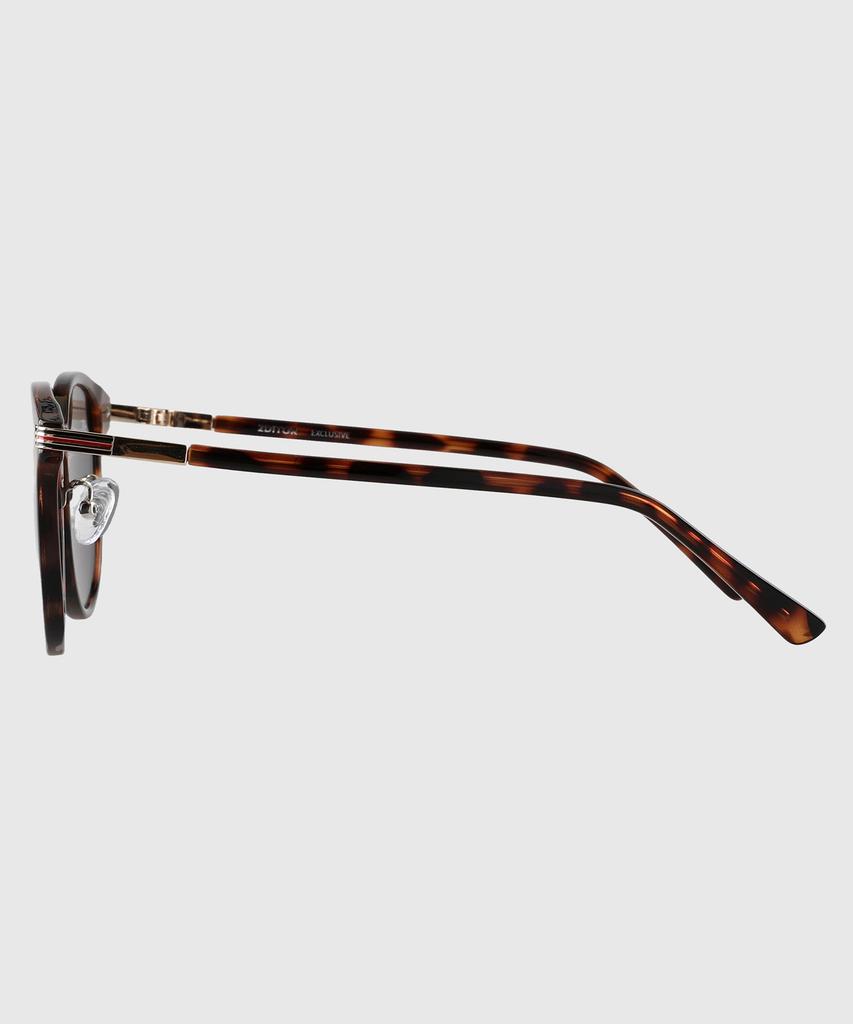 Tuditeo Yok Daily Round Uv Protection Nylon Lens Sunglasses C2 Leopard