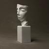 Gipsen Beeld Abstract Figuur Gemaskerde Vrouw Expressie Handgemaakt Decoratieve Beeldjes Woondecoratie Accessoires