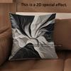 2D Modern Abstract Pattern Decorative Pillow Covers Pattern Cushion Cover Suitable For Sofa Bedroom Car Pillow Cover