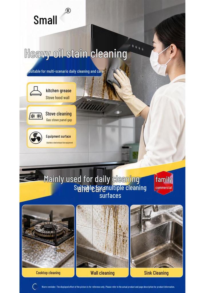 Household Kitchen Oil Stain Cleaner for Countertops and Stoves