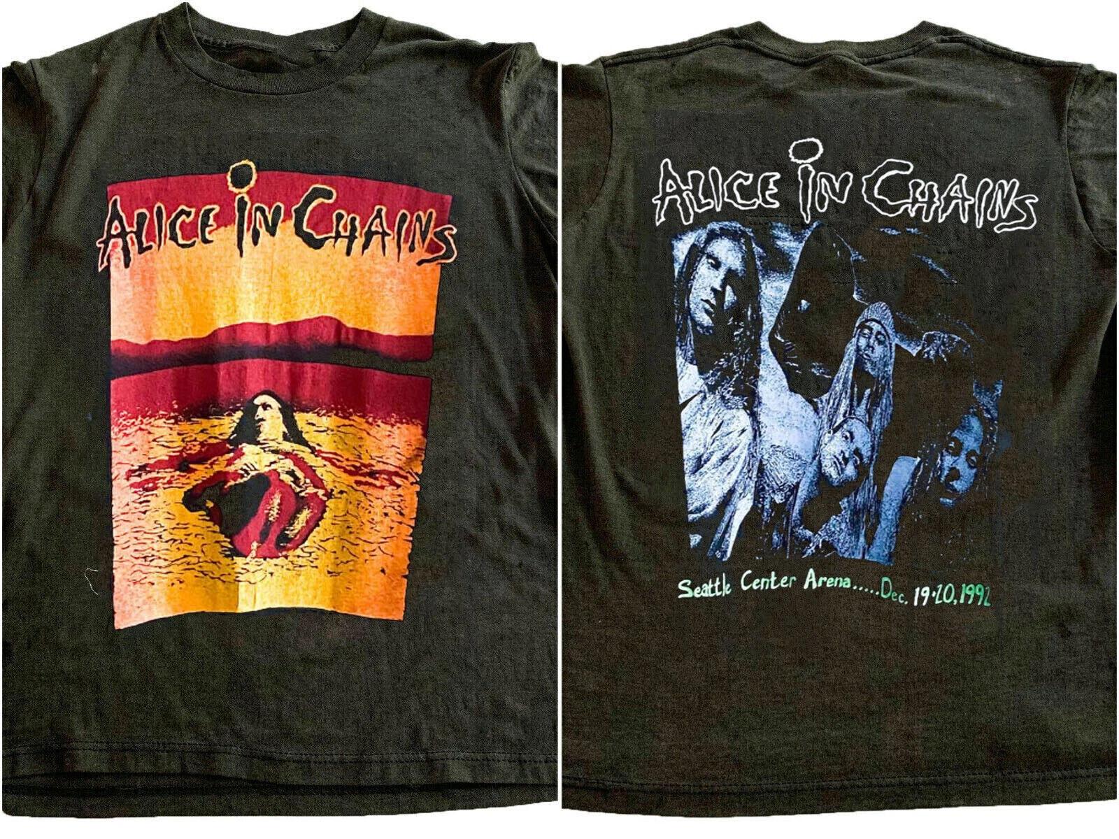 Alice In Chains ‘Dirt’ Black Short Sleeve Cotton T-shirt Unisex XL