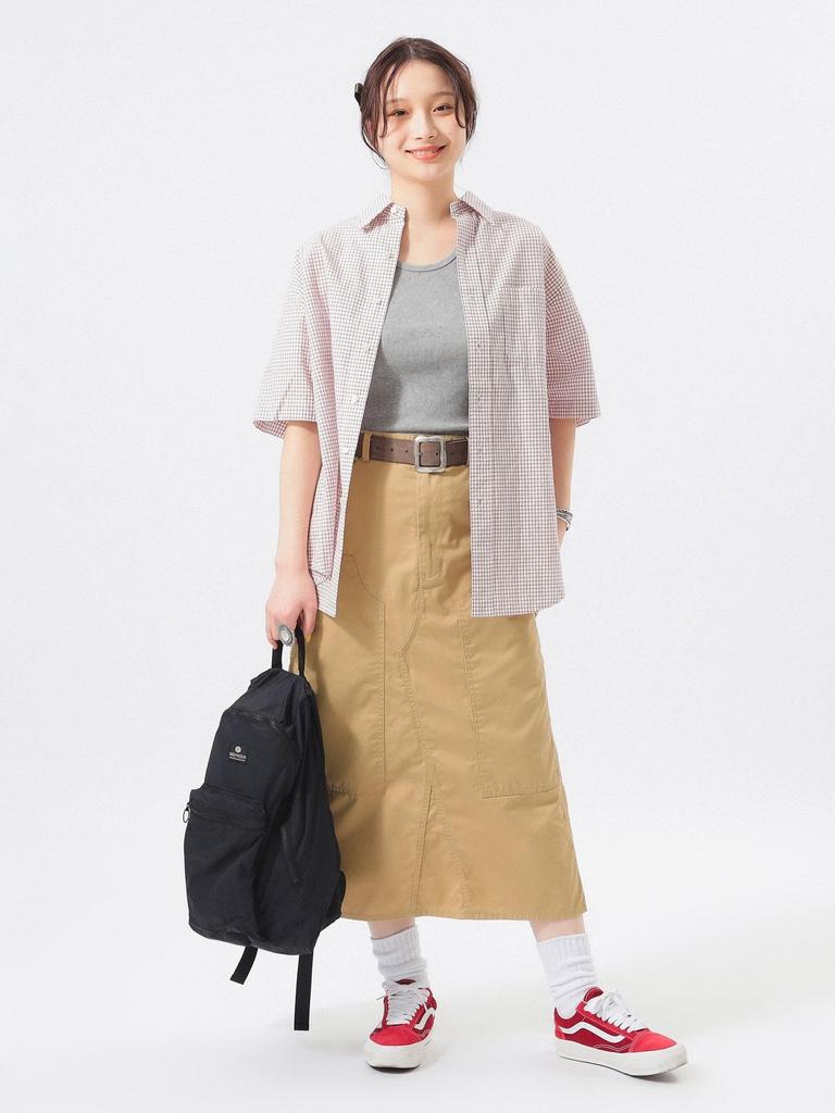 Beams Boy Women's Double Knee Tight Skirt, Beige, 0, 13270126791