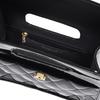 Chanel 23s Diamond Pattern Chain Leather Chain Patent Leather Material Gold Hardware Handheld Messenger Bag Mini Female Black