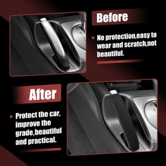 Faux Leather Handbrake Cover Accessories Single for Honda Civic 2006-2011