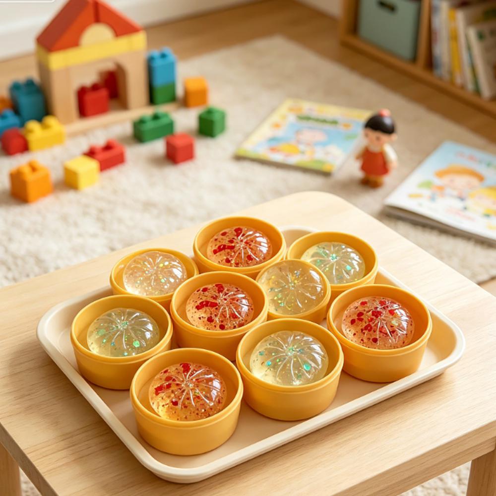 New Crystal Bun Card Cute Mini Soup Dumpling Shaped Stress-Relief Squeeze Toy Venting Office Prank Toy Slow Rebound Fun Gift