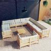 Day and Night - Day and Night Garden Furniture 14 Pieces and Cushions Solid Pine Wood