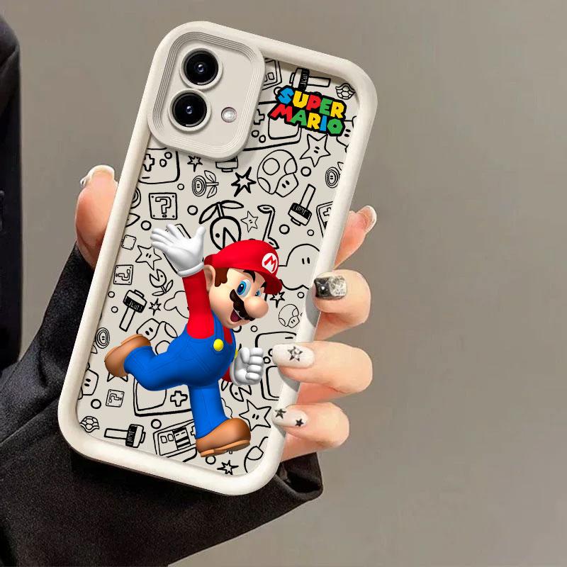 Super-Bros Phone Case for Marios Motorola Moto Edge 40NEO 50 Pro 60 Fusion G05 G14 G15 G24 G32 G35 G52 G53 G60 G75 G84 G85 Cover