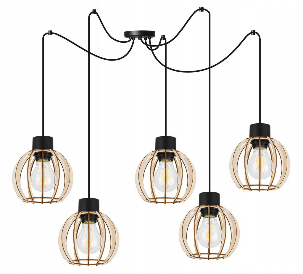 MODERN WOODEN LED CEILING HANGING LAMP