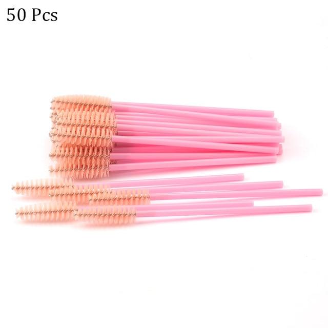 Eyelash Extension Disposable Eyebrow Brush Mascara Wand Applicator Spoolers Eye Lashes Cosmetic Brushes Set Makeup Tools