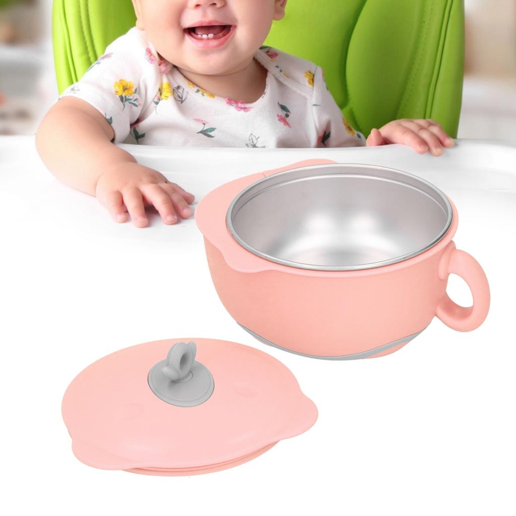 Toddler Children Bowl 316 Stainless Steel Thermal Food Container Tableware Kitchen Utensils