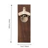 Wooden Magnetic Bottle Opener Rustic Style Rectangular Wall Mounted Bottle Opener Vintage Fridge Magnet Bottle Opener Party