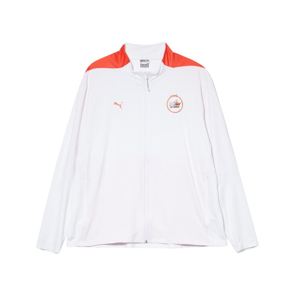 Puma X Spolupráce Honor Of Kings Kpl Color Block Ležérní Sportovní Logo Stojáček Zip Dlouhý Rukáv Bunda Unisex Bunda Bílá 605764-08