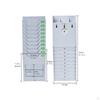 Time Cards Rack Card Holder with 10 Pocket Slot Gray Outdoor for Office Punch in Clock Out