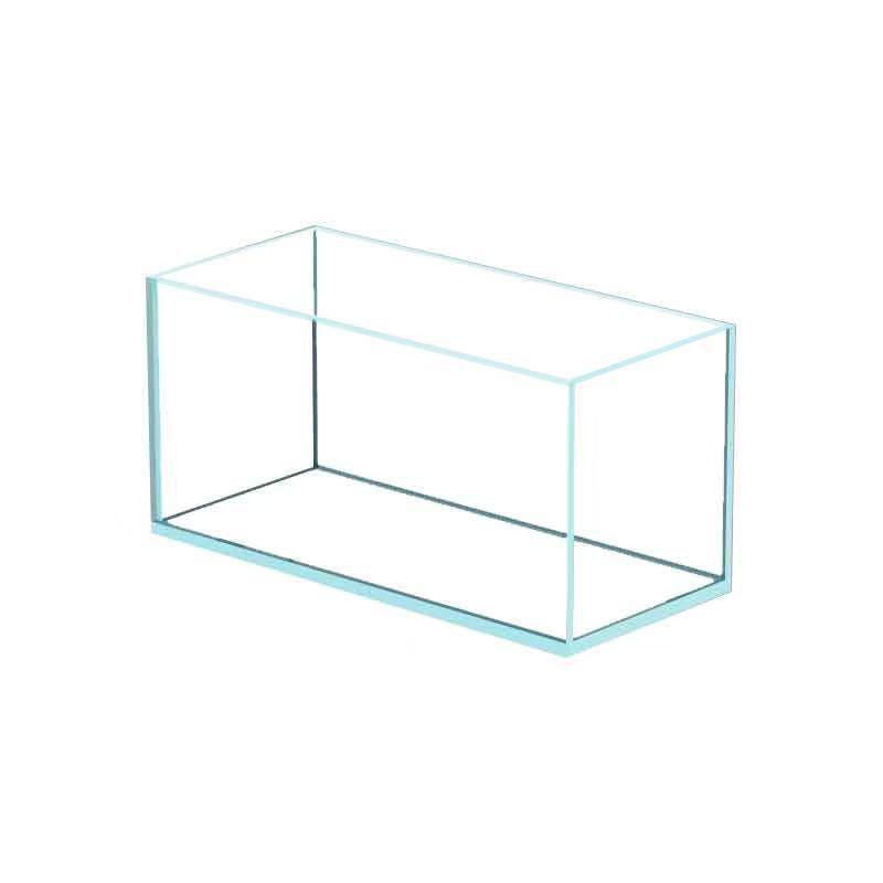 Ultra-White Glass Fish Tank - Medium & Small Rectangular Aquatic Plant | Rainforest Turtle Habitat
