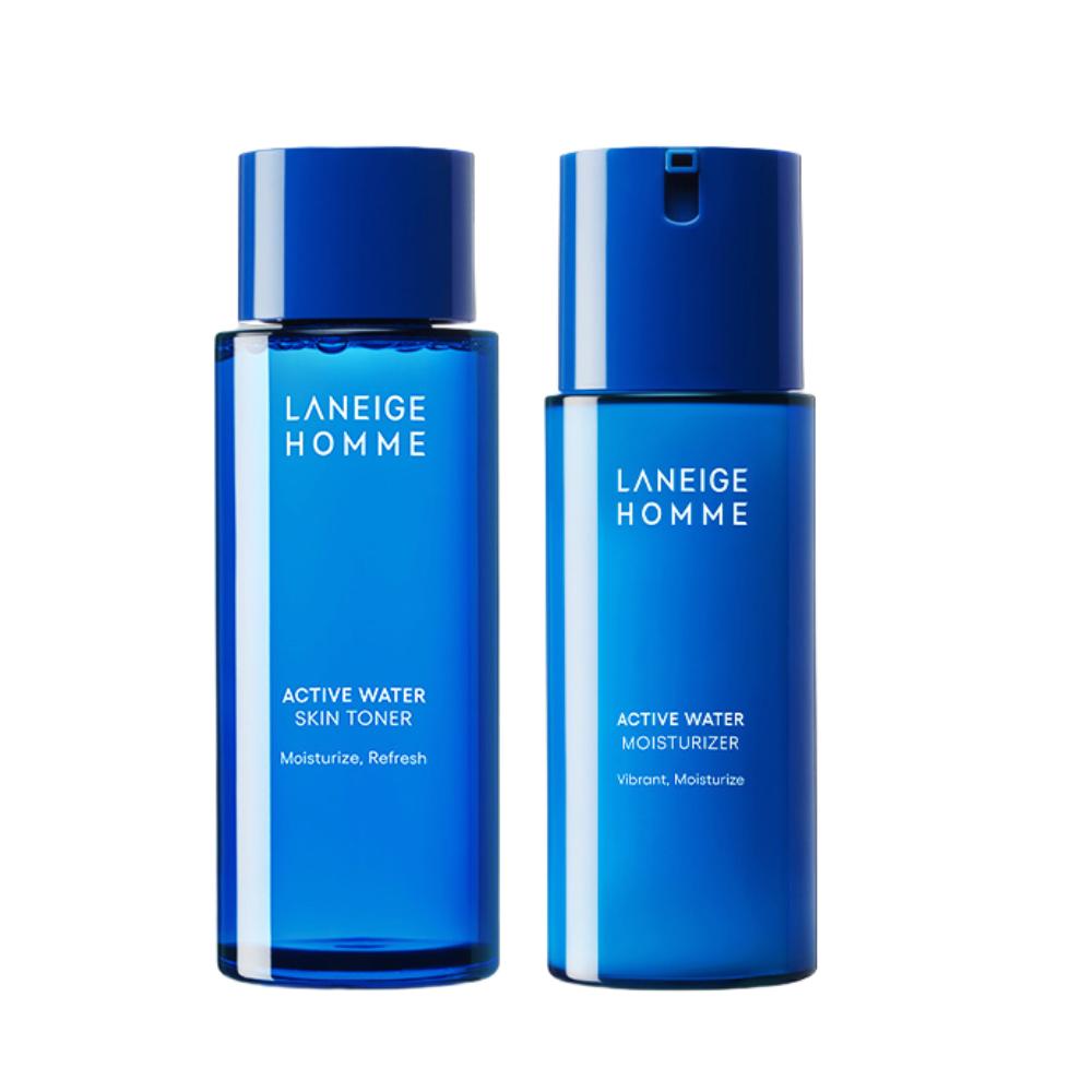 

Laneige Homme Active Water Set | Skin 180ml + Moisturizer 125ml | Hydrating Men’s Skincare Duo