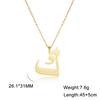 Cazador Gold Color 28 Arabic Letter Necklace for Women Stainless Steel Arab Alphabet Pendant Choker Necklaces Jewelry 2026 Trend