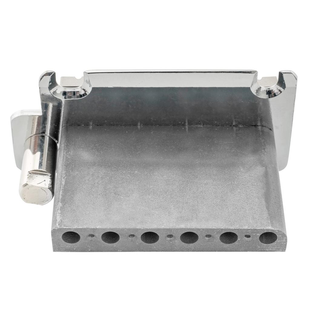 Musiclily Pro 10.5mm Tremolo Unit, Two-Point Support Tremolo Bridge with Steel Saddles for American Strat Electric Guitars, Chrome