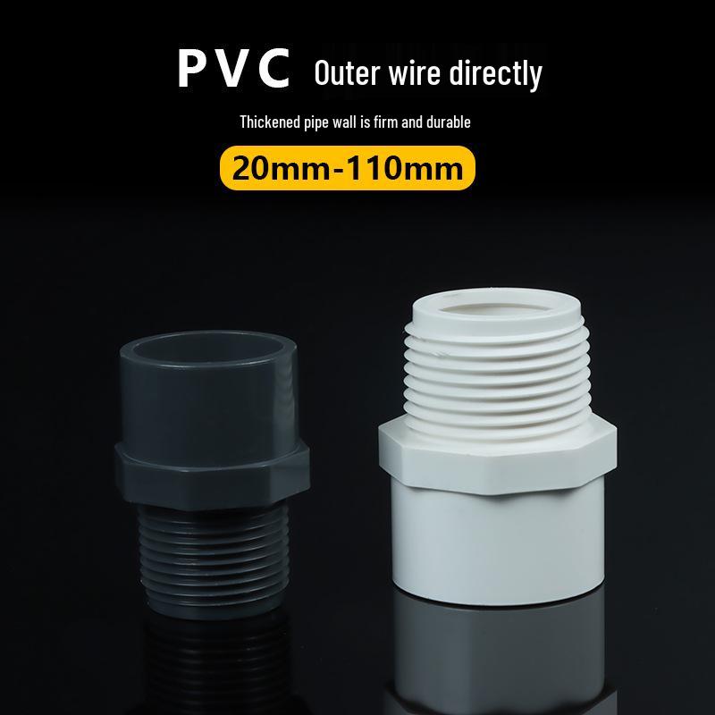 PVC Water Supply Pipe Straight Connector with External Threads - Quality Assured