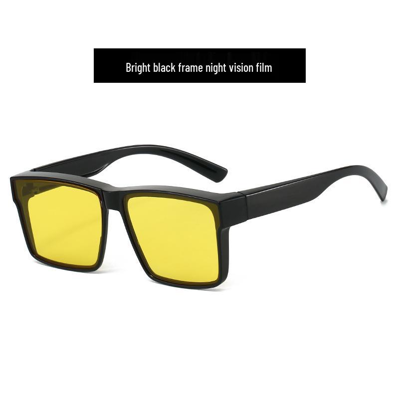 Ochelari peste ochelari unisex GM: Ochelari de soare pentru condus anti-UV, Protecție solară la modă, Se poartă peste ochelarii de vedere, Design 2-în-1