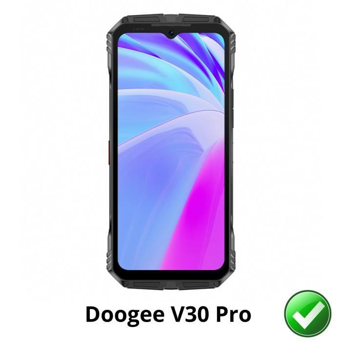 Screen Protector - Phonillico - Doogee V30 Pro - Pack of 2 - Ultra Thin - Scratch Resistant