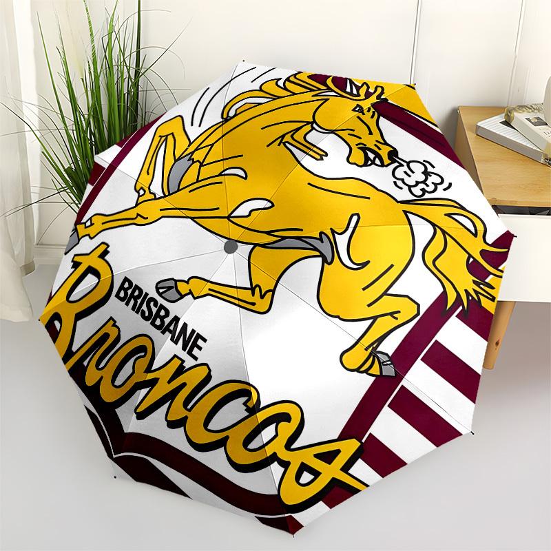 

Brisbane Broncos, Logo Automatic Opening and Closing, 8 rib Structure Portable Umbrella, Suitable for Men and Women in All Seasons Perfect
