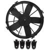 24V Car Air Conditioner Cooling Fan Low Noise 5 Blades Powerful Slim Cooling Air Fan for Truck Vehicle