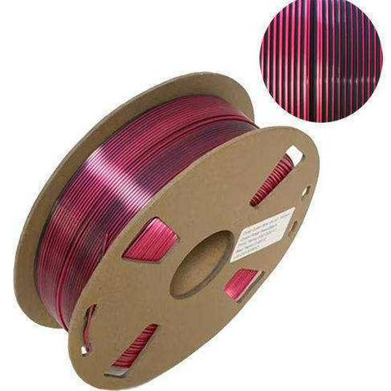 PLA Silk Dual-Color Tri-Color 1.75mm Filament for FDM 3D Printers