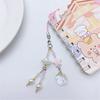 Long Tassels Phone Lanyard Stylish Beaded Wrist Strap Detachable Lasers Shells Phone Chain Keyring Portable Accessory