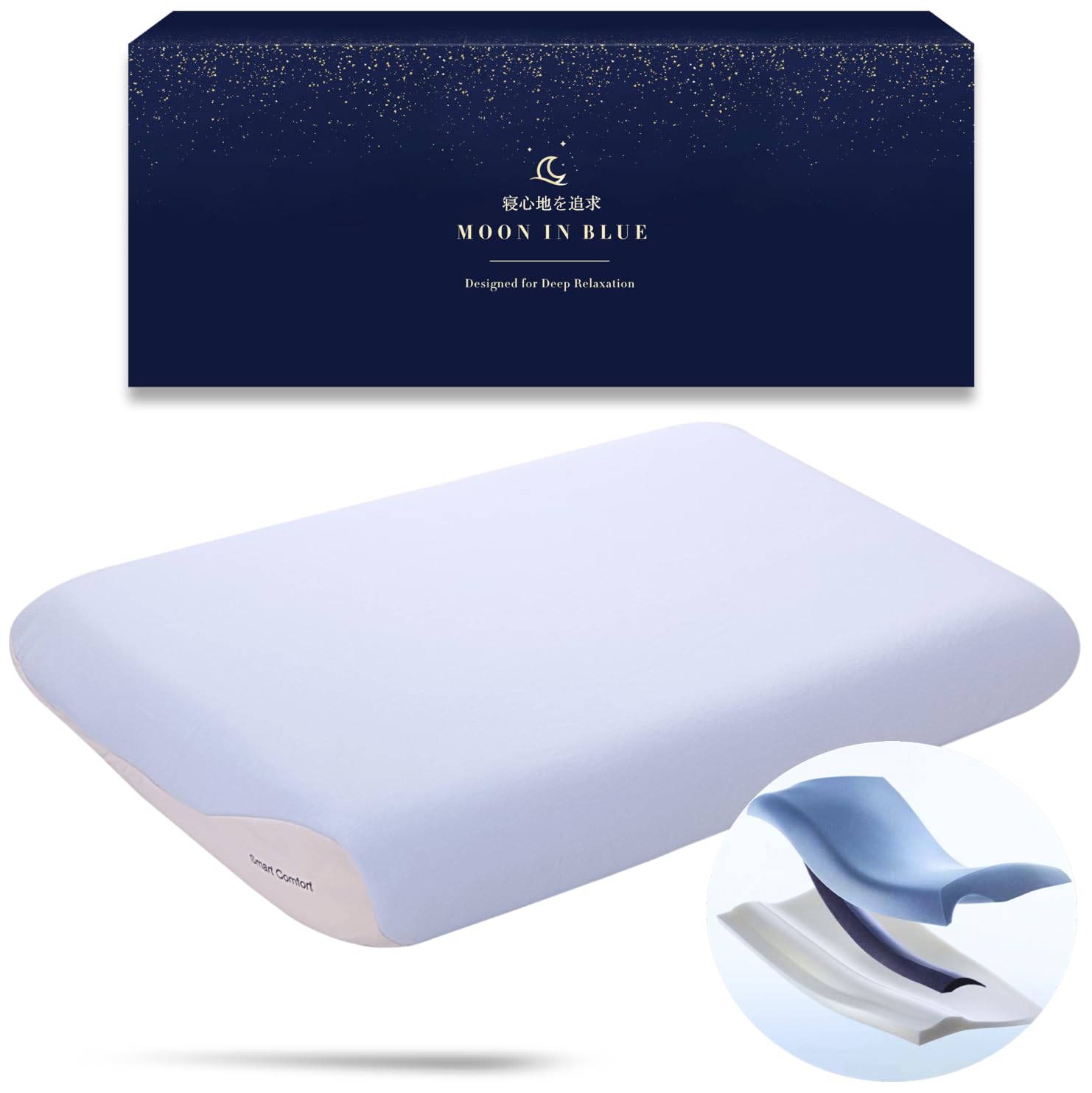 

3-Layer Smart Pillow [Vibration AbsorptionQuietTemperature Control] Pillow with High and Low Rebound, Neck Pain Relief, Popular, High-Rebound Pillow,