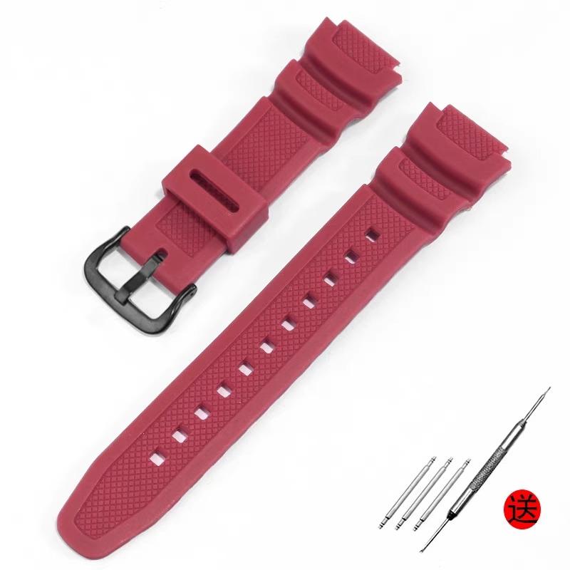 Accessori per cinturino da polso adatti per Casio Watch W-218h / F-108 AE1200 / 1000 / 1300 cinturino da polso in resina silicone 18mm